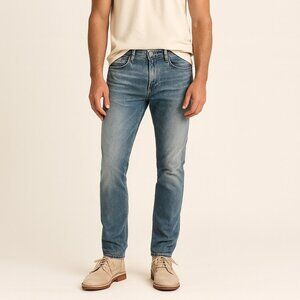 Frame L Homme Skinny Slim Jeans Mens 30 Light Wash Distressed Stretch Casual Fit